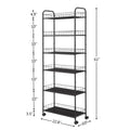 6 Tier Slim Rolling Storage Cart, Mobile Shelving