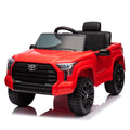 Officially Licensed Toyota Tundra Pickup,Electric Pickup Car Ride On For Kid, 12V Electric Ride On Toy,2.4G W Parents Remote Control,Electric Car For Kids,Three Speed Adjustable,Power Display Red Plastic