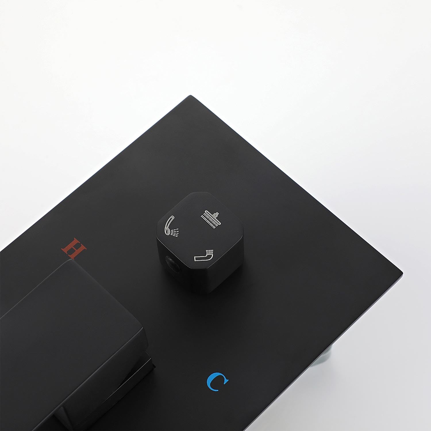 16" Rain Shower Head Systems Wall Mounted Shower One Matte Black Wall Mounted Bathroom Brass