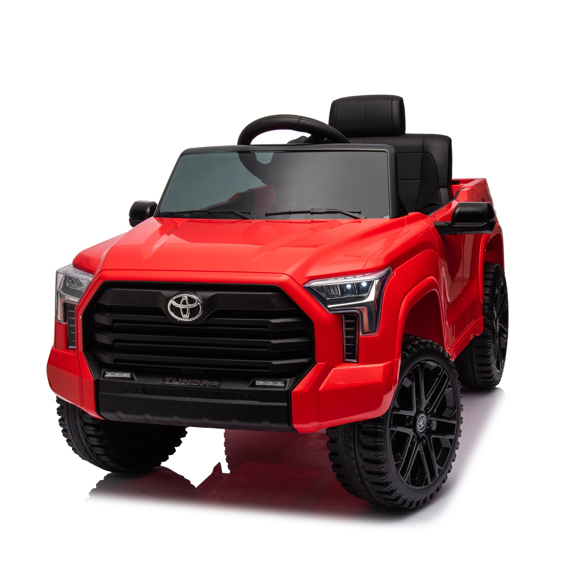 Officially Licensed Toyota Tundra Pickup,Electric Pickup Car Ride On For Kid, 12V Electric Ride On Toy,2.4G W Parents Remote Control,Electric Car For Kids,Three Speed Adjustable,Power Display Red Plastic
