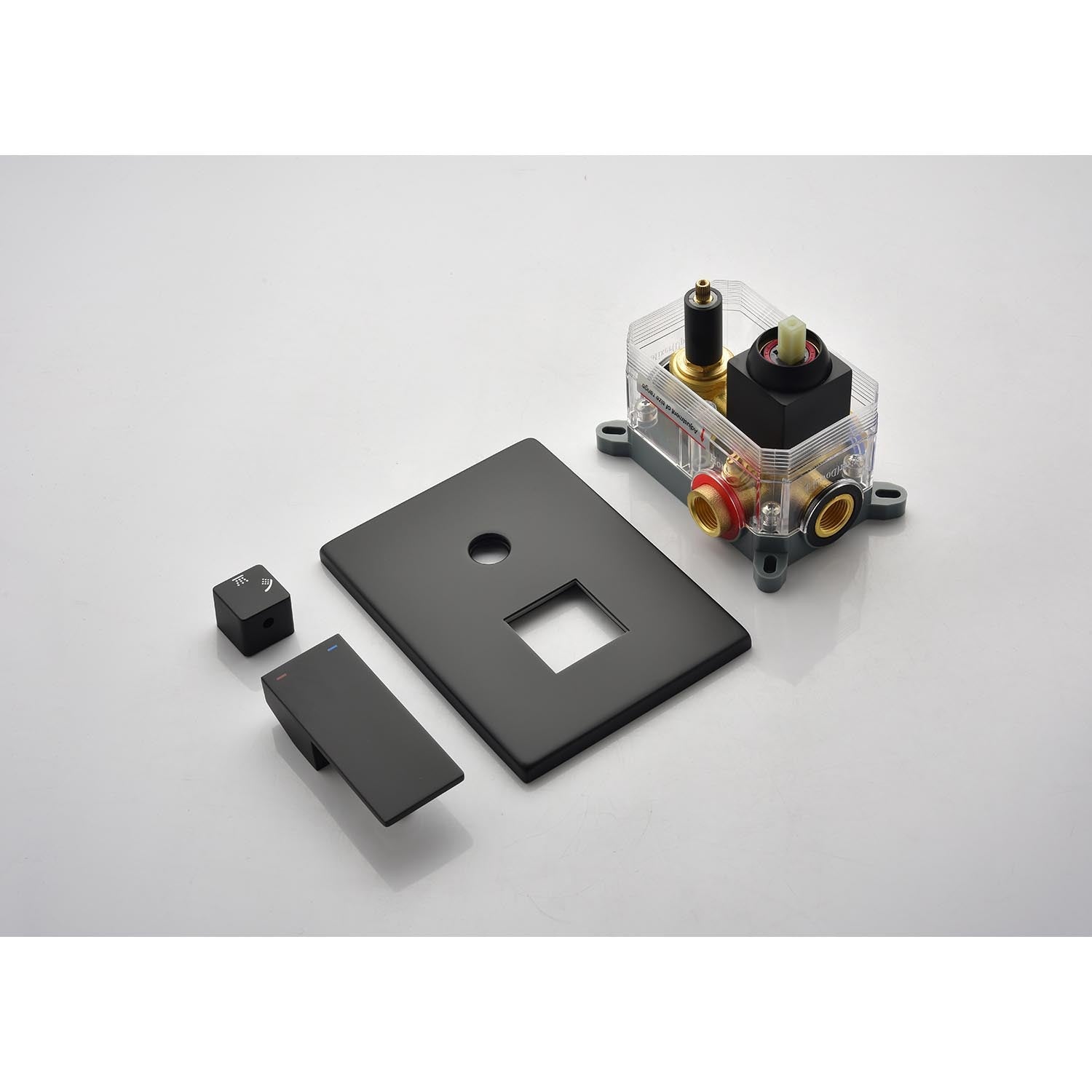 16" Shower Head System Ceiling Mounted Shower One Matte Black Wall Mounted Bathroom Brass