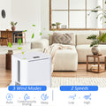 1500 Sq. Ft Portable Electric Dehumidifiers With 3 Color Lights, Led Display, Quiet Dehumidifier For Basements, Bedroom, Bathroom, Closet, Rv, 25Pt Day, White White Abs