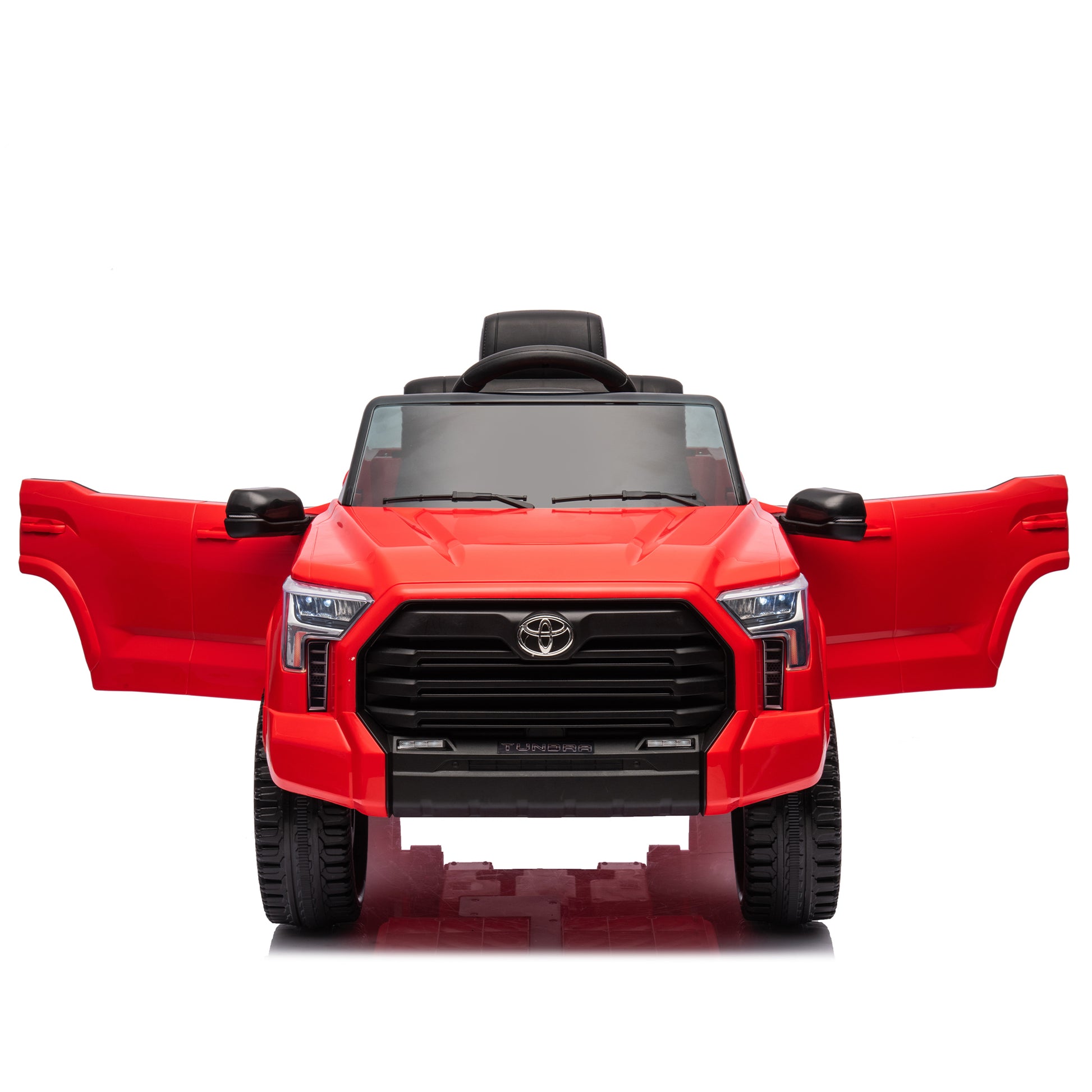 Officially Licensed Toyota Tundra Pickup,Electric Pickup Car Ride On For Kid, 12V Electric Ride On Toy,2.4G W Parents Remote Control,Electric Car For Kids,Three Speed Adjustable,Power Display Red Plastic