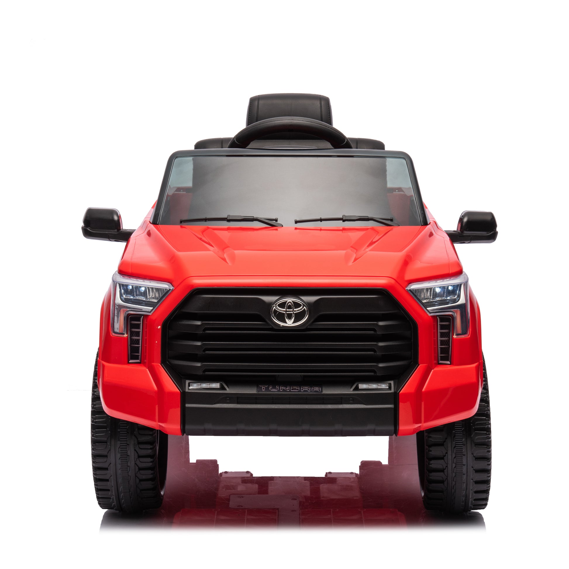 Officially Licensed Toyota Tundra Pickup,Electric Pickup Car Ride On For Kid, 12V Electric Ride On Toy,2.4G W Parents Remote Control,Electric Car For Kids,Three Speed Adjustable,Power Display Red Plastic