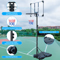 Basketball Hoop Portable Basketball Goal For Indoor Outdoor Basketball Stand 5.6 7 Ft Adjustable 32 In Backboard With Wheels Balls Sports Black White Wear Resistant Gym Pc