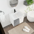 24 Inch Wall Mounted Bathroom Vanity With Sink, For white-2-bathroom-wall mounted-modern-plywood