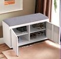 2 Tier Change Shoes Bench Double Door Steel Shoe