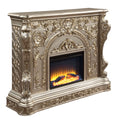 Danae Fireplace Antique Silver & Gold Finish Ac01618 Gold Mdf