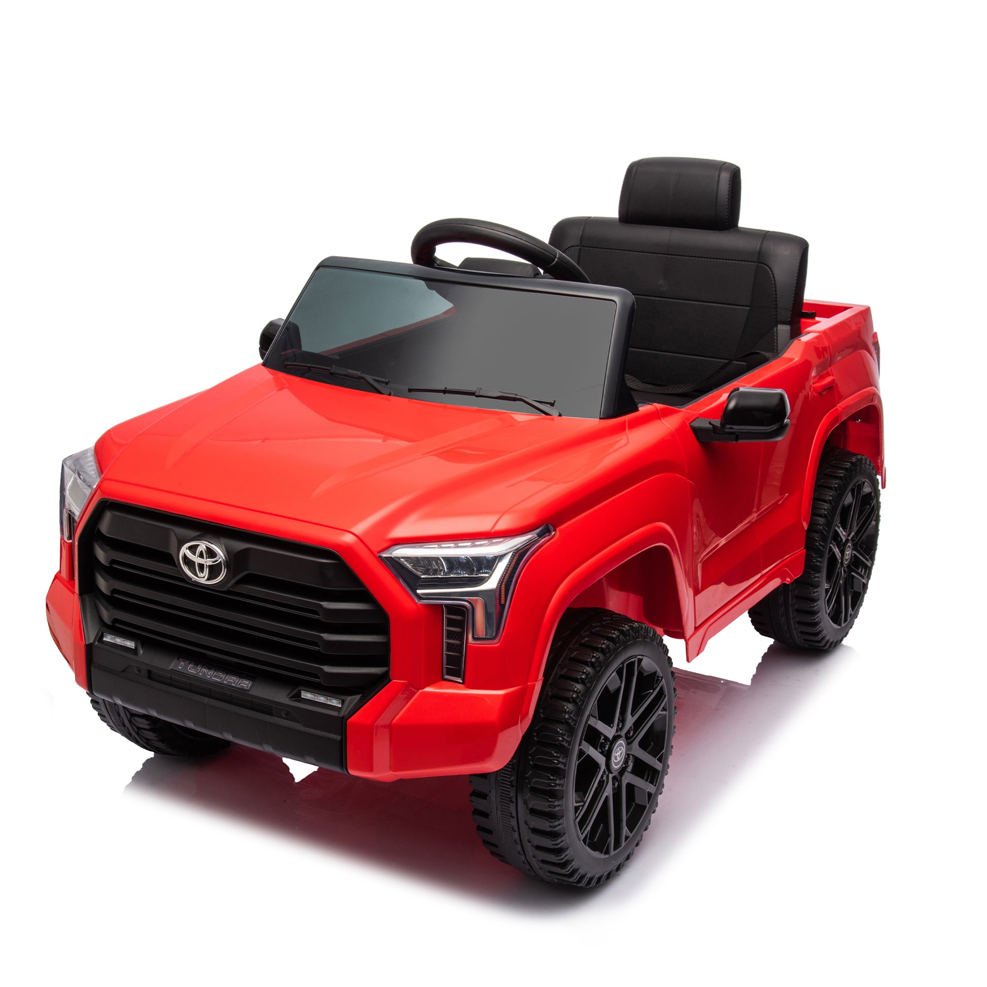 Officially Licensed Toyota Tundra Pickup,Electric Pickup Car Ride On For Kid, 12V Electric Ride On Toy,2.4G W Parents Remote Control,Electric Car For Kids,Three Speed Adjustable,Power Display Red Plastic
