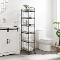 6 Tier Slim Rolling Storage Cart, Mobile Shelving