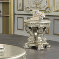 Sorina End Table Antique Gold Finish Lv01214 Gold Mdf