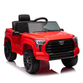 Officially Licensed Toyota Tundra Pickup,Electric Pickup Car Ride On For Kid, 12V Electric Ride On Toy,2.4G W Parents Remote Control,Electric Car For Kids,Three Speed Adjustable,Power Display Red Plastic