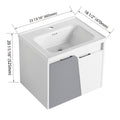 24 Inch Wall Mounted Bathroom Vanity With Sink, For white-2-bathroom-wall mounted-modern-plywood