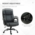High Back Big And Tall Executive Office Chair 484Lbs With Wide Seat, Computer Desk Chair With Linen Fabric, Adjustable Height, Swivel Wheels, Charcoal Grey Charcoal Grey Polyester