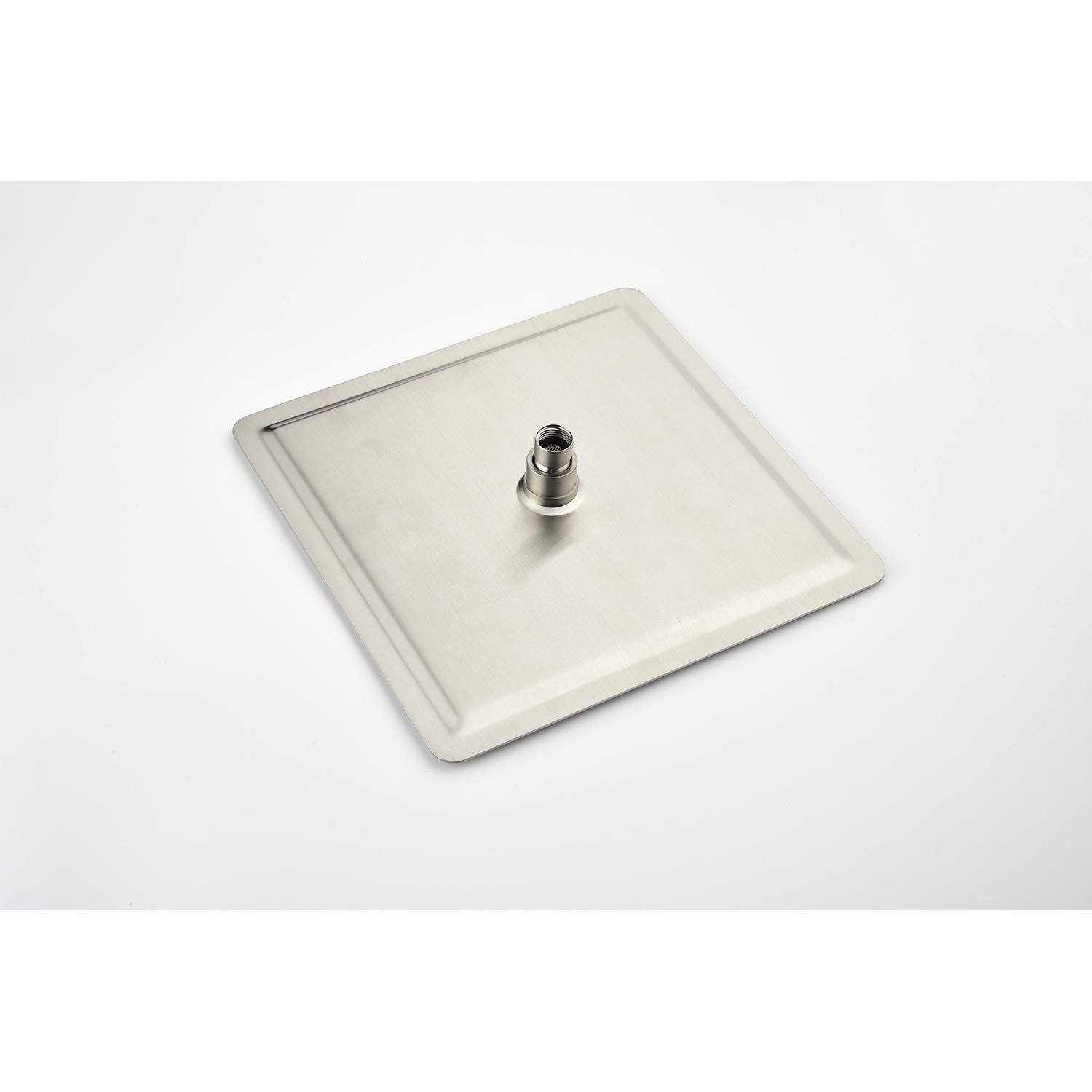 16" Shower Head System Ceiling Mounted Shower One Brushed Nickel Wall Mounted Bathroom Brass