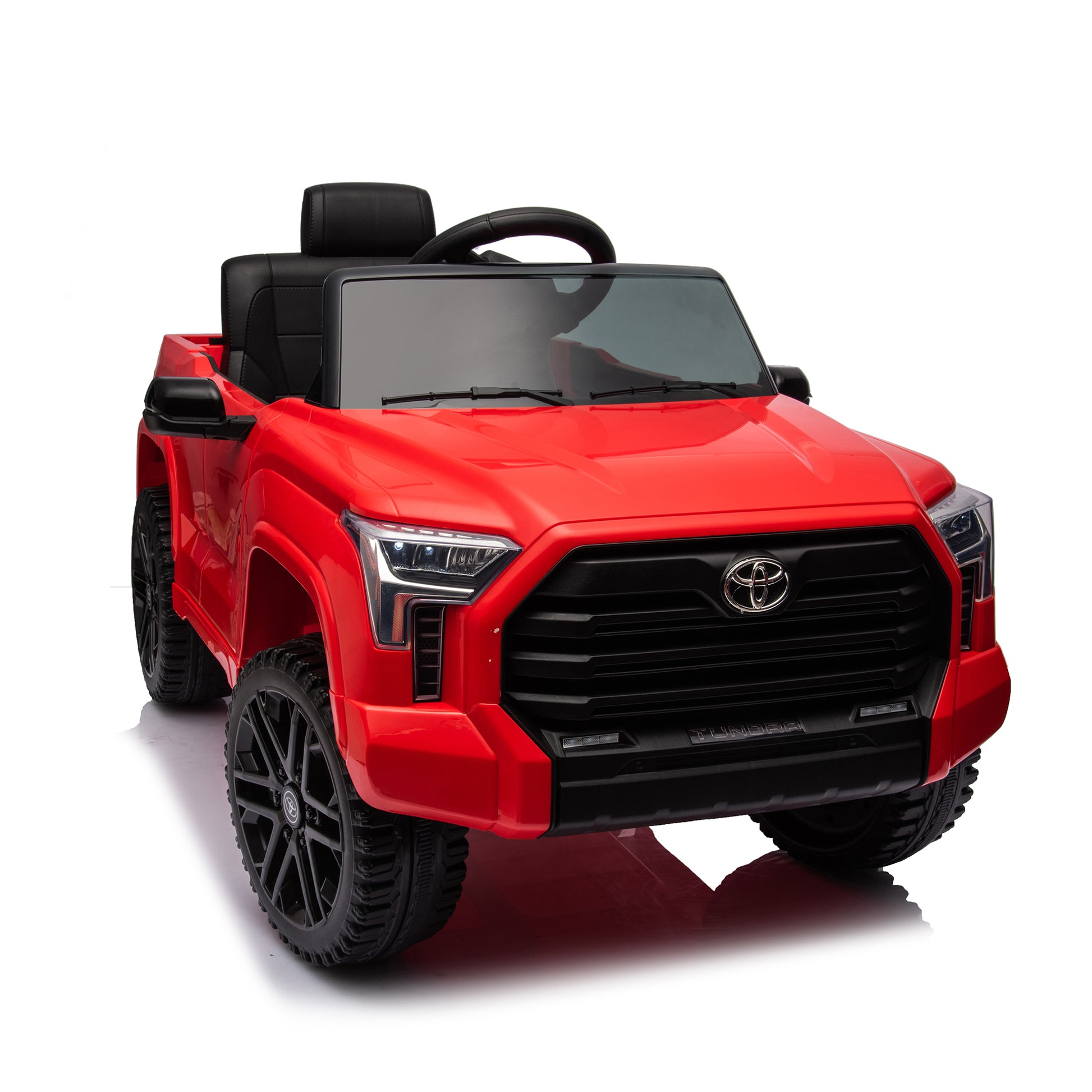 Officially Licensed Toyota Tundra Pickup,Electric Pickup Car Ride On For Kid, 12V Electric Ride On Toy,2.4G W Parents Remote Control,Electric Car For Kids,Three Speed Adjustable,Power Display Red Plastic