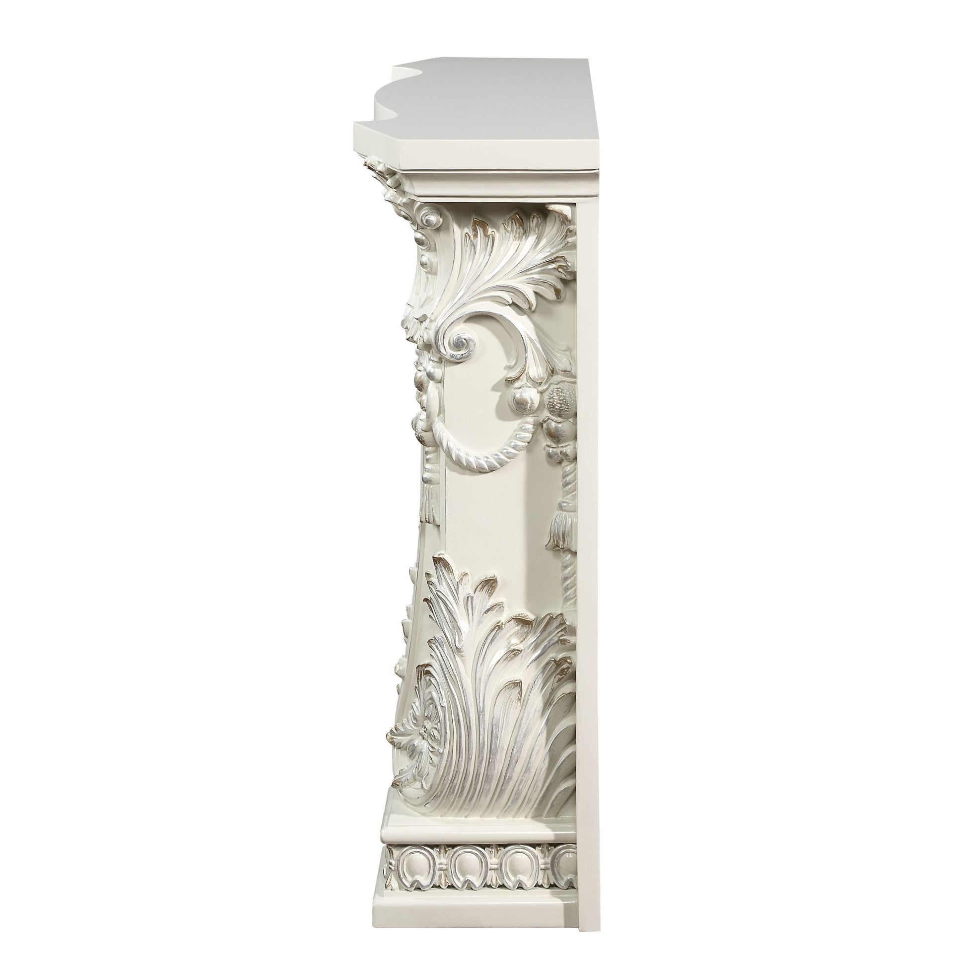 Adara Fireplace Antique White Finish Ac01620 Antique White Mdf