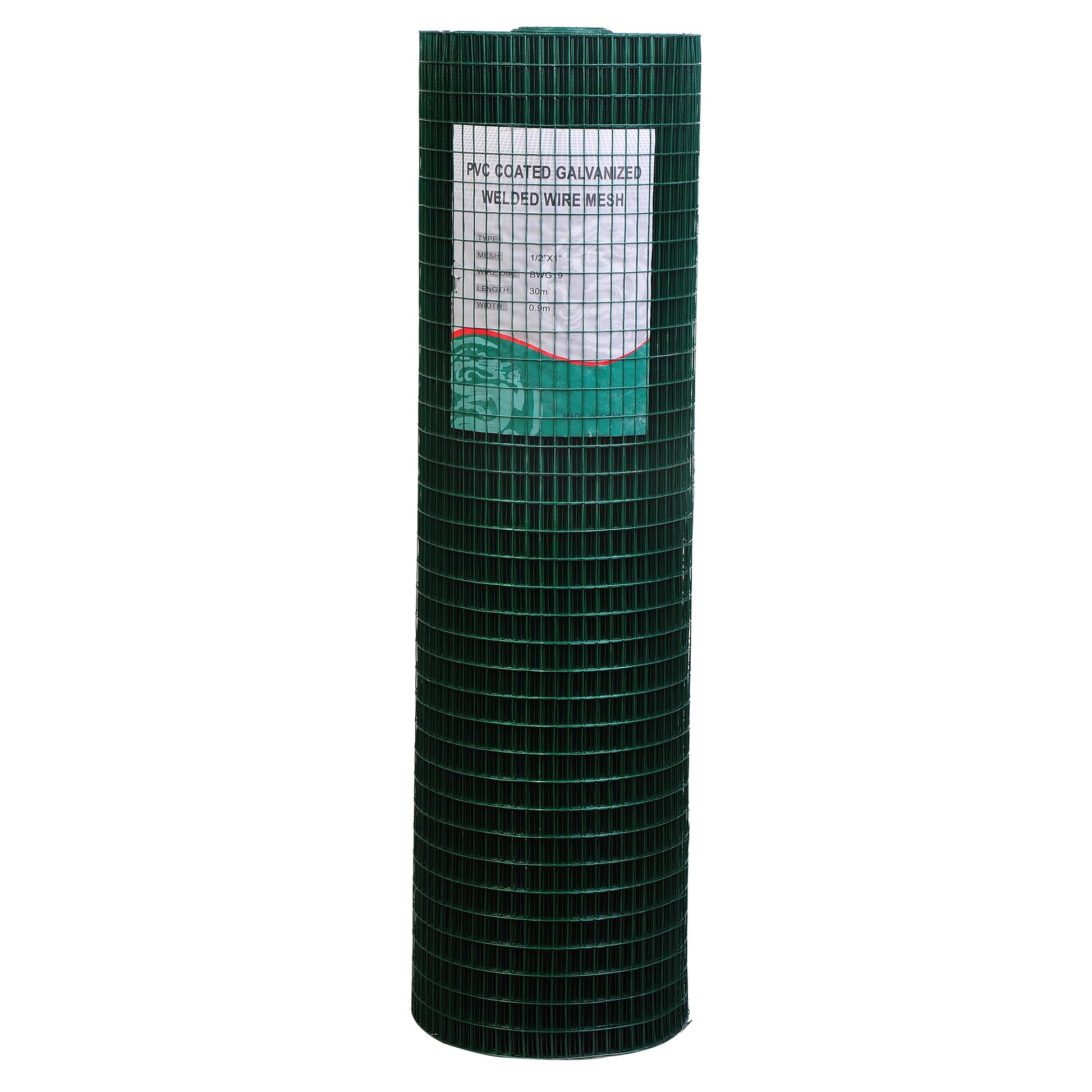 Pawhut 98' L X 35.5" H Hardware Cloth, 1 2 X 1 Inch Wire Mesh Fence Netting Roll For Aviary, Chicken Coop, Rabbit Hutch, Animal, Garden Protection Green Steel