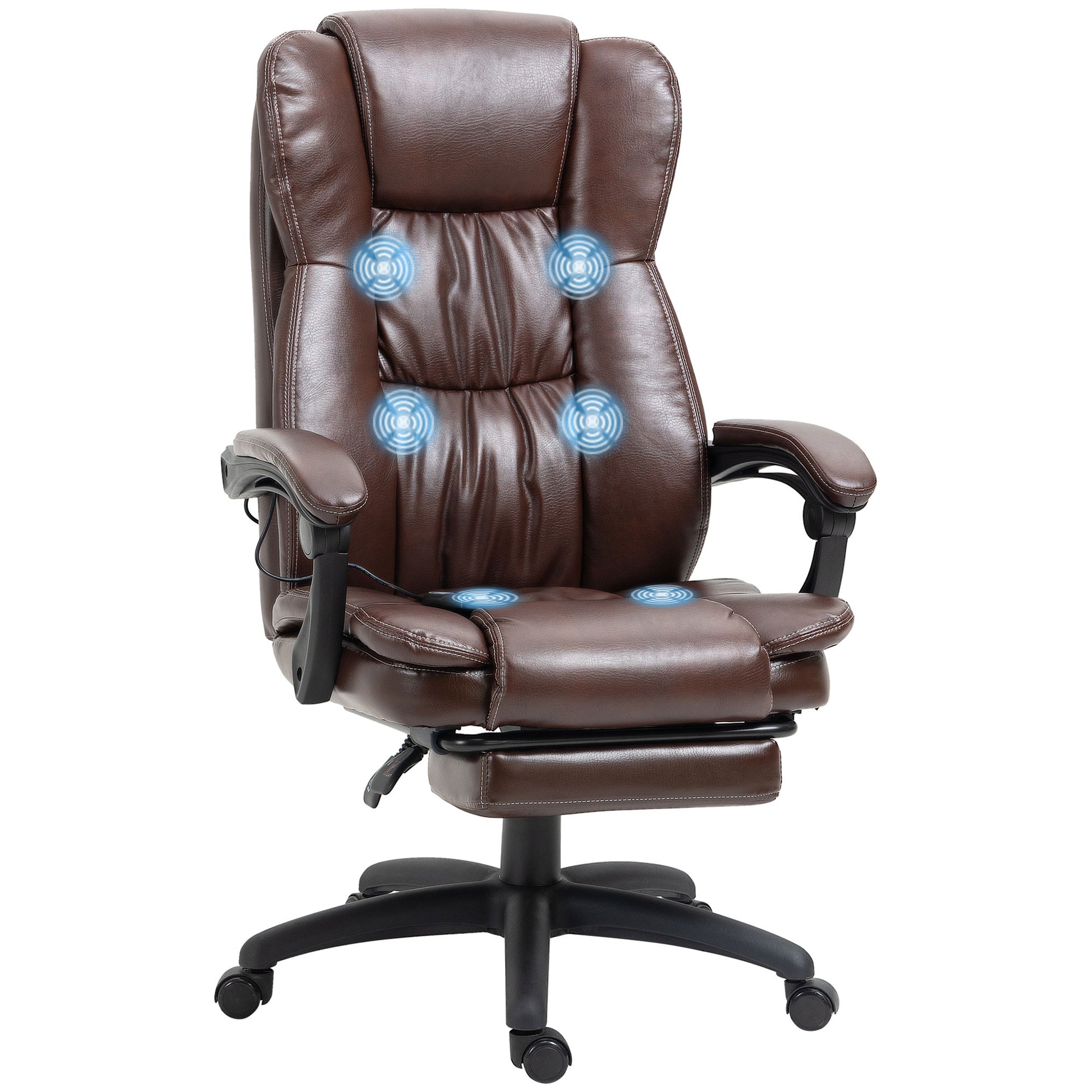 High Back Massage Office Chair With 6 Point Vibration, 5 Modes, Execut High Back Massage Office Chair With 6 Point Vibration, 5 Modes, Execut
