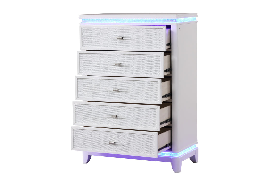 Opium Chest In Milky White White Bedroom Contemporary,Modern Wood