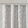 Floral Shower Curtain Taupe Cotton