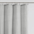 Matelasse Shower Curtain Gray Cotton