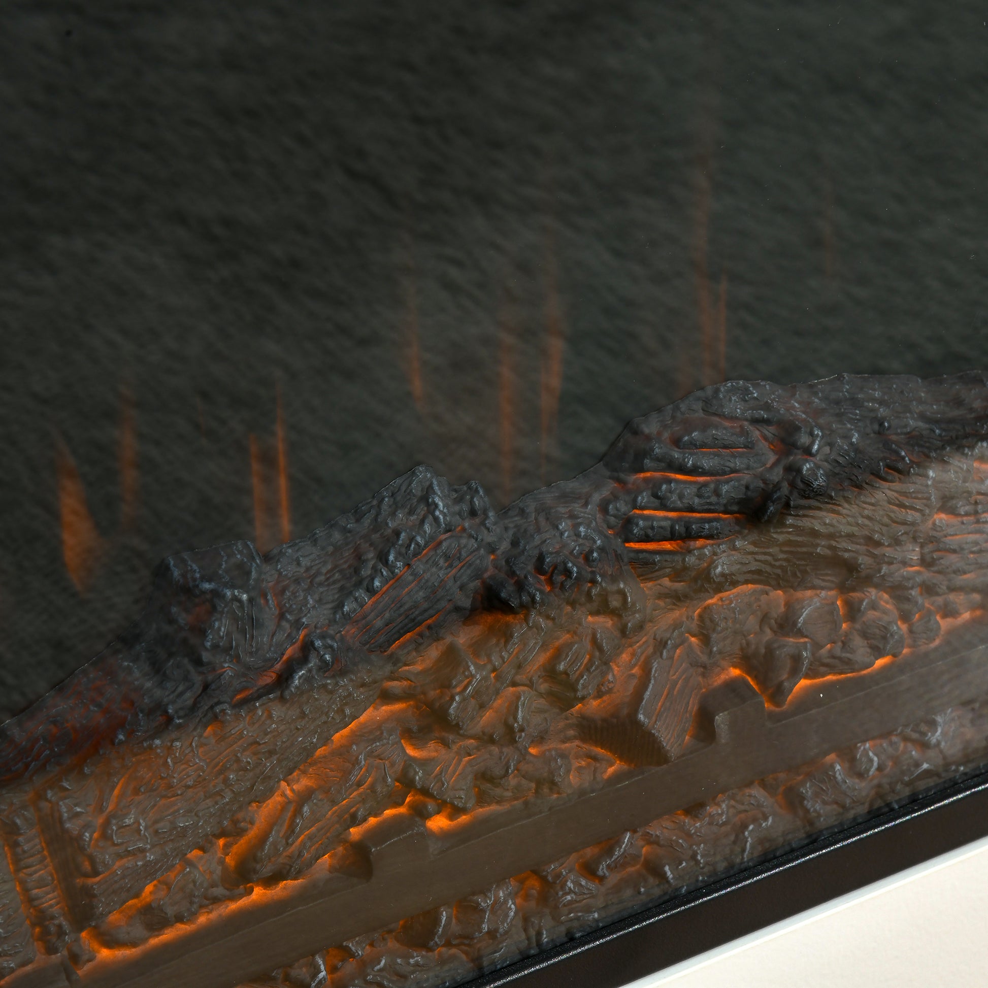 32" Electric Fireplace With Mantel, Freestanding Heater With Led Log Flame, Overheat Protection And Remote Control, 1400W, White White Steel