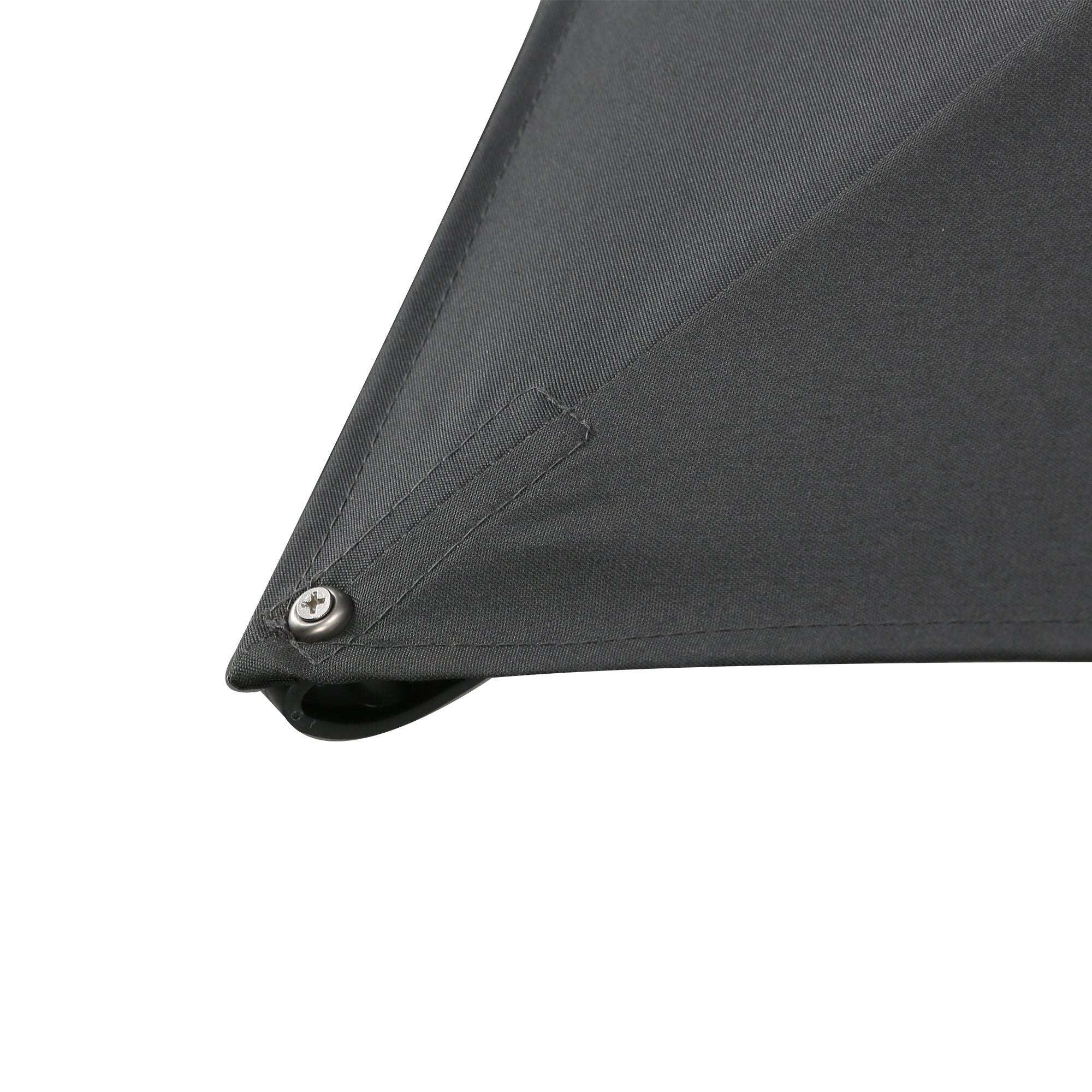 10ft Offset Patio Umbrella, Hanging Cantilever gray-aluminium