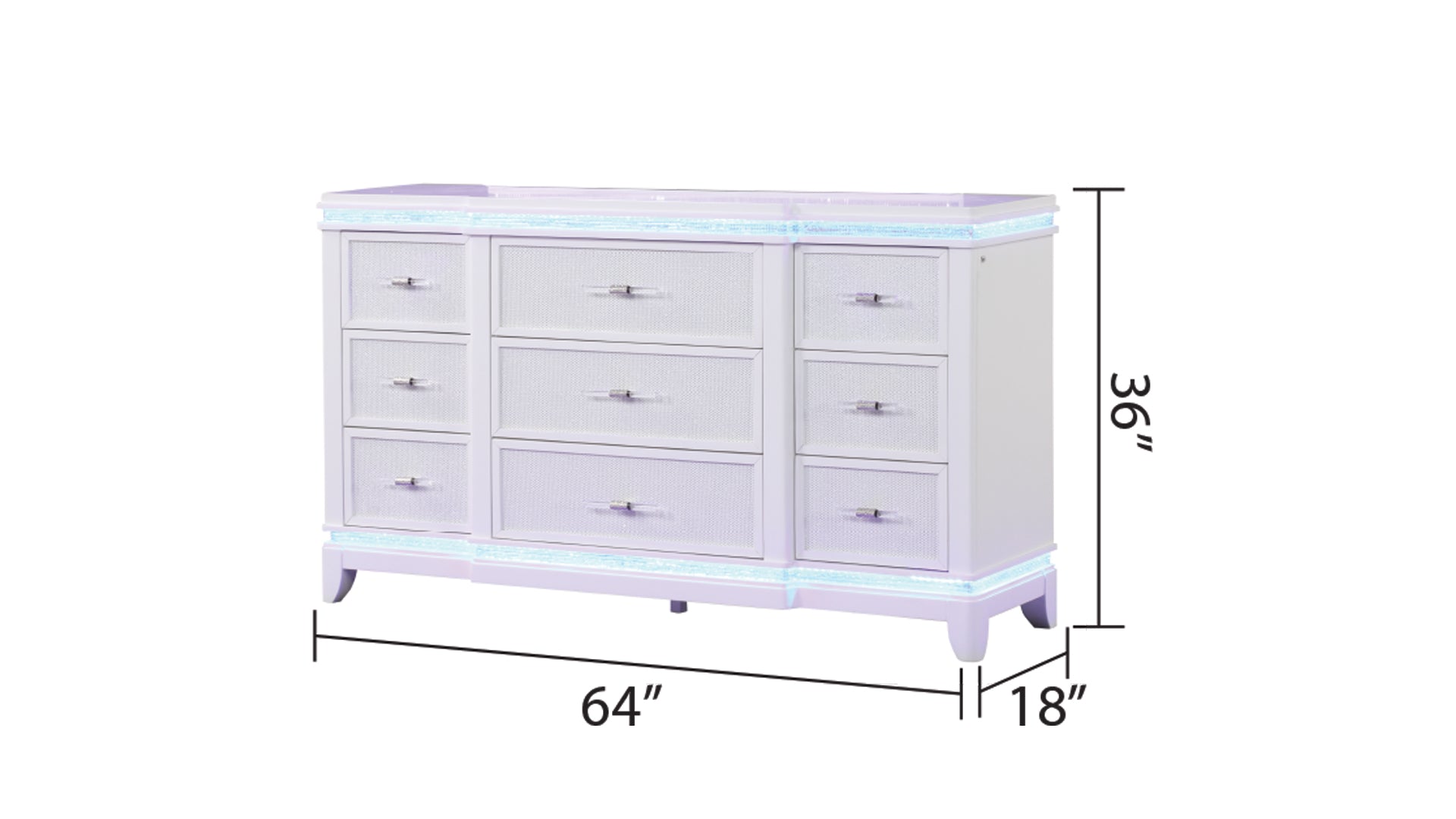 Opium Dresser In Milky White White Bedroom Contemporary,Modern Wood