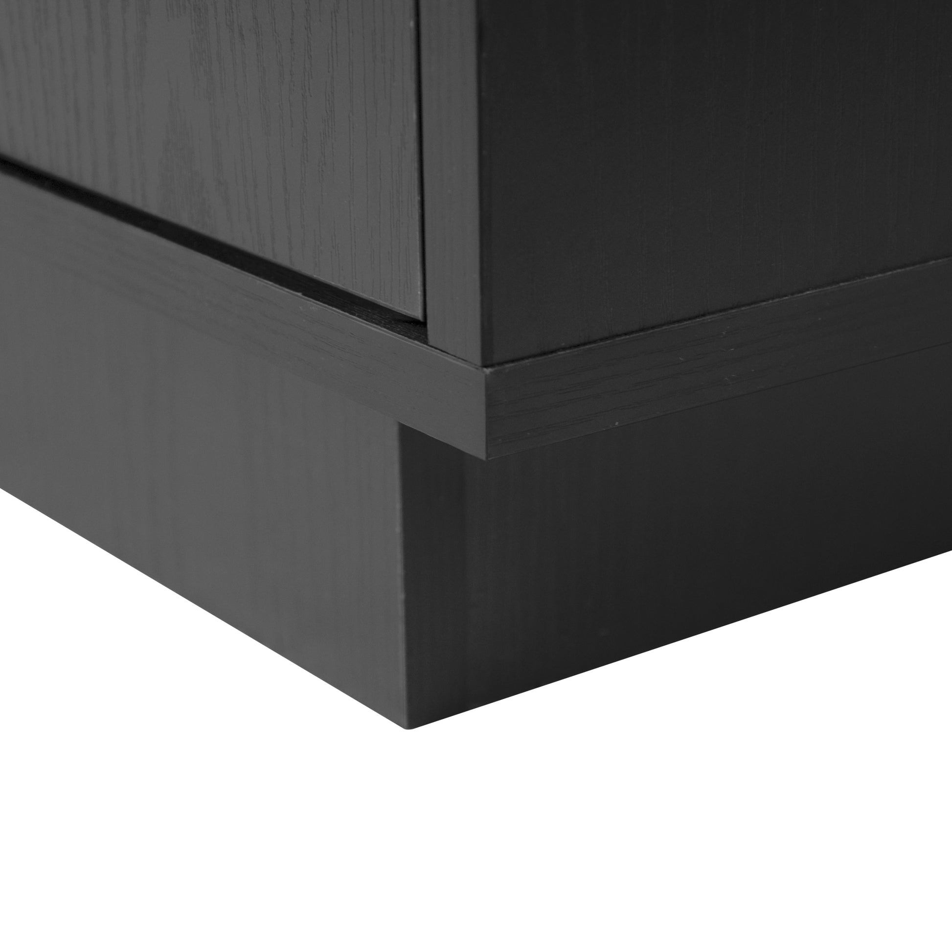 Storage Cabinet With Acrylic Door For Living Room, Dining Room, Study Black Particle Board