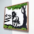 Horse Moss Metal Wall Art Green Iron