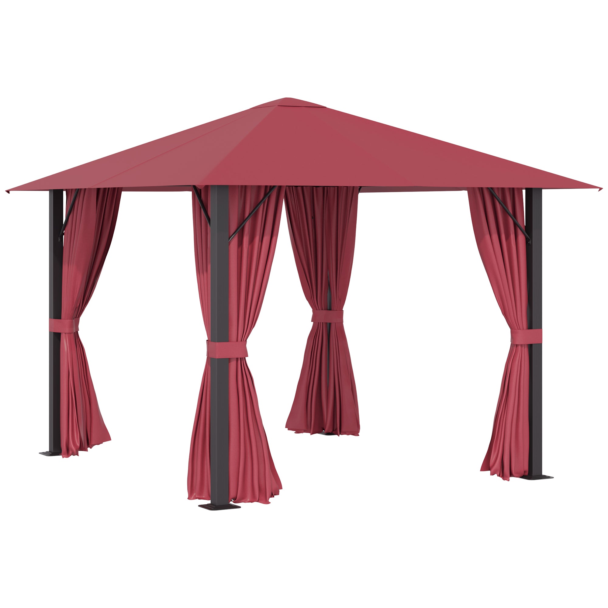 Patio canopy with sides best sale