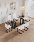 Table And Chair Set, 1 Table With 4 White Chairs. 0.4 