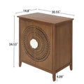 2 Door Cabinet, American Furniture, Suitable For Bedroom, Living Room, Study Walnut Mdf