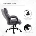 High Back Big And Tall Executive Office Chair 484Lbs With Wide Seat, Computer Desk Chair With Linen Fabric, Adjustable Height, Swivel Wheels, Light Grey Light Grey Polyester