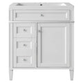 30'' Bathroom Vanity With Top Sink, Modern Bathroom Storage Cabinet With 2 Drawers And A Tip Out Drawer, Single Sink Bathroom Vanity White Modern Mdf