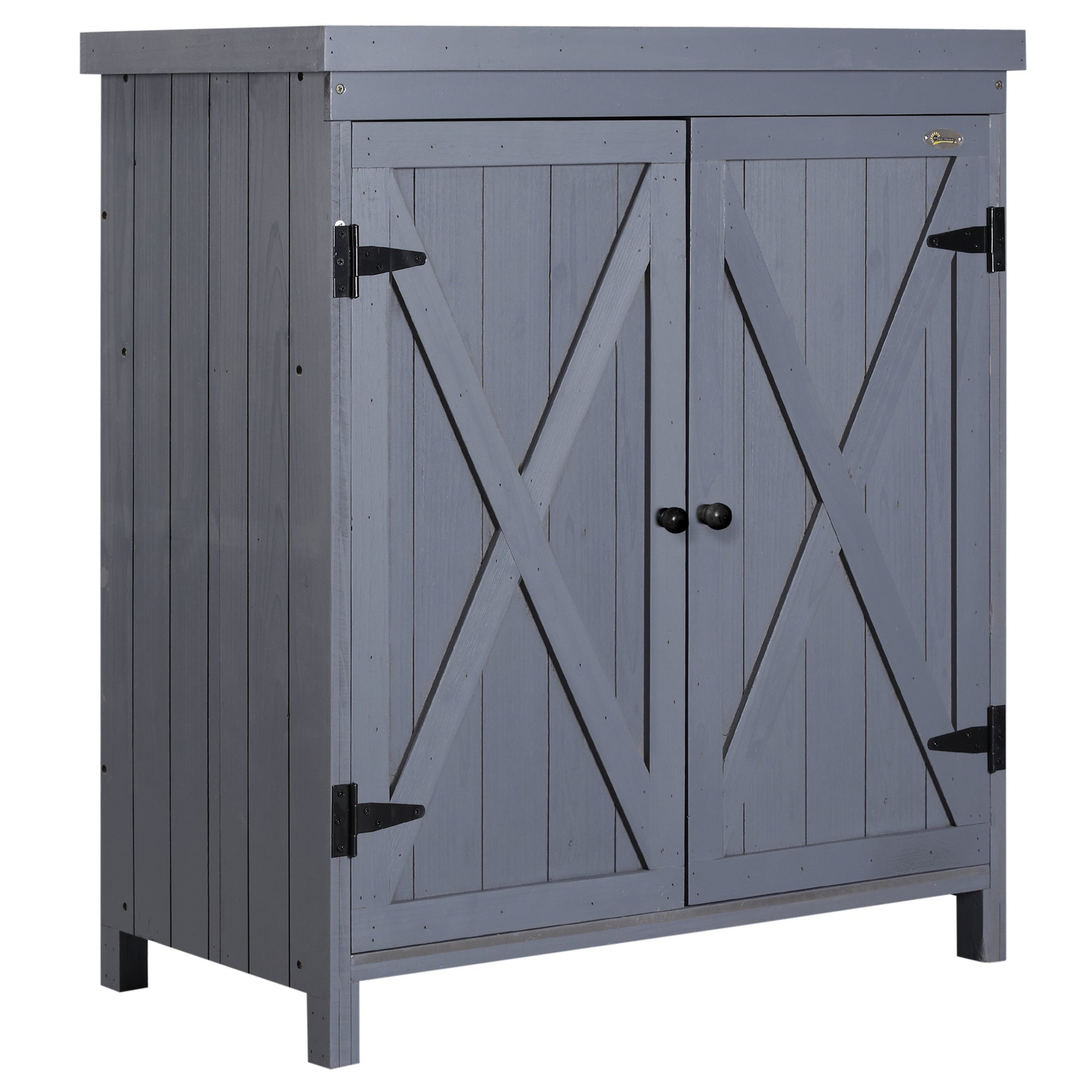Garden Storage Cabinet, Outdoor Tool Shed with