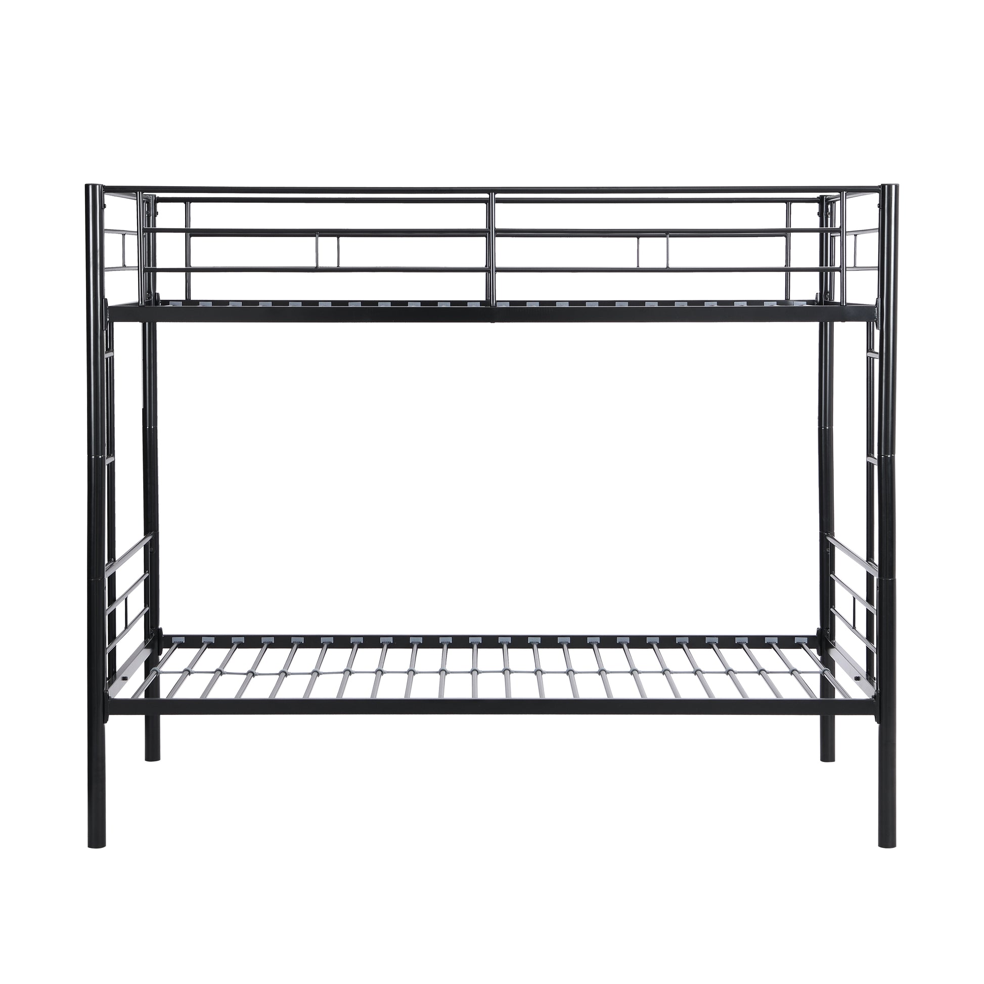 Metal Bunk Bed Black Black Metal