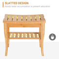 Long Bamboo Shower Bench Seat, 20