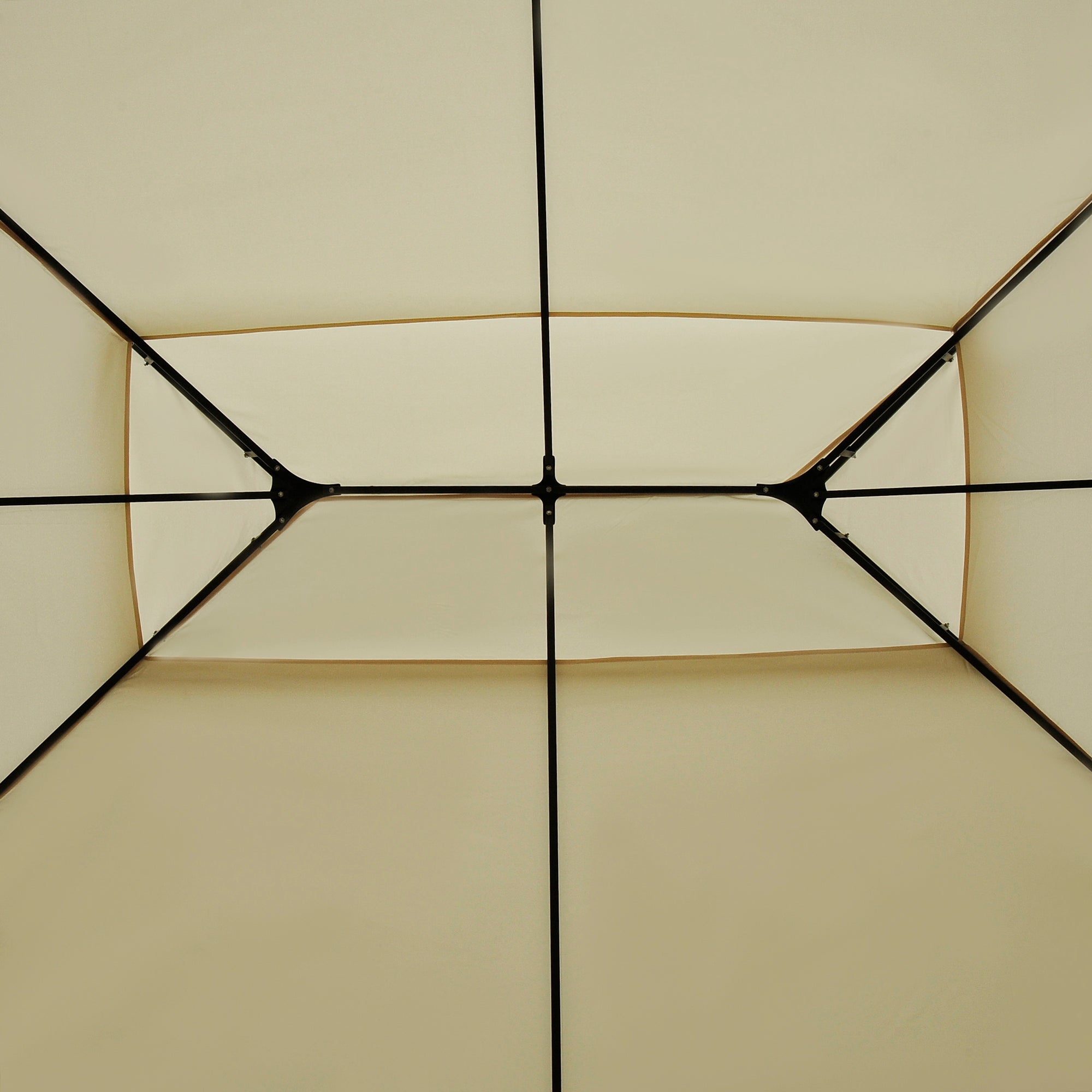 10' x 13' Patio Gazebo, Outdoor Gazebo Canopy Shelter white-steel