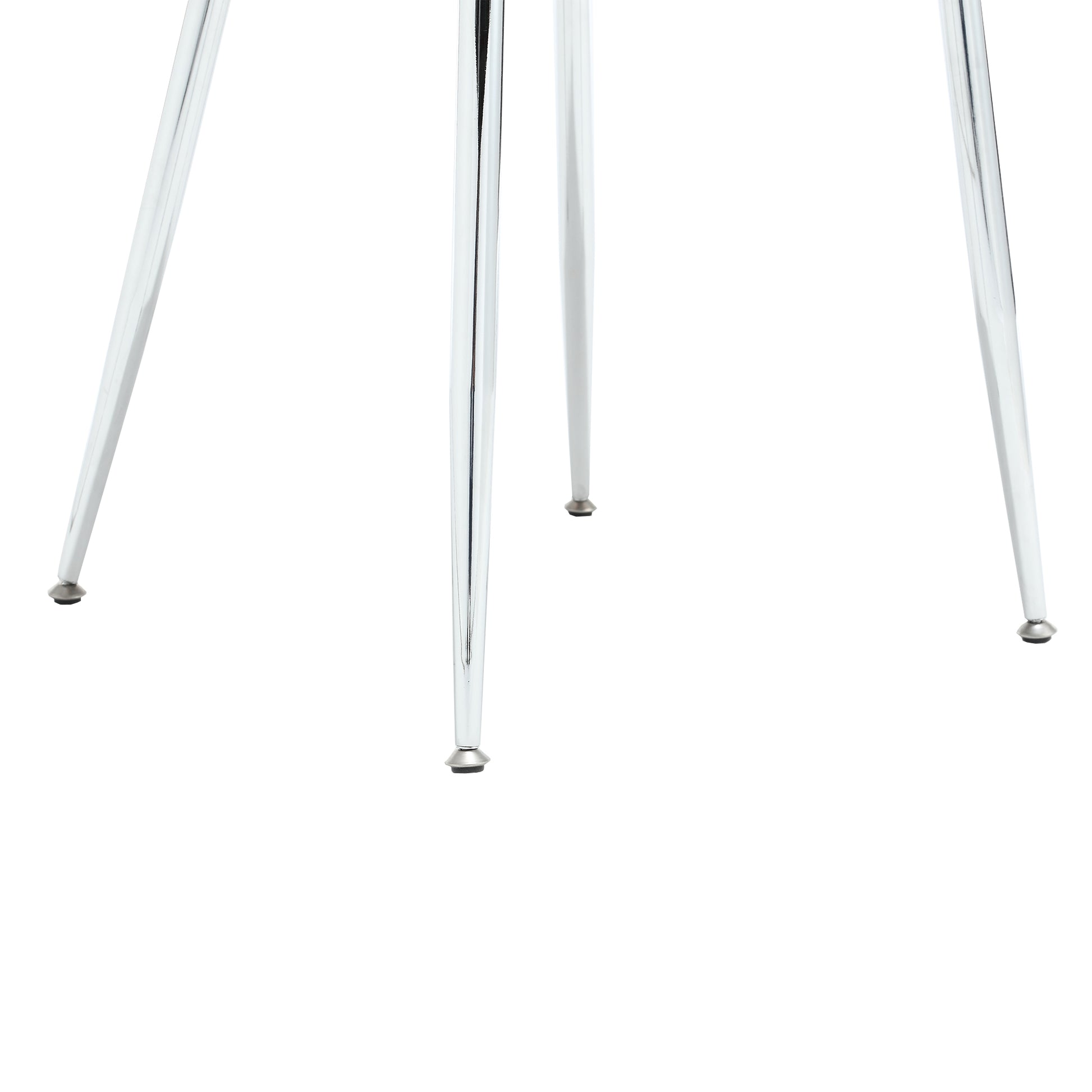 Coolmore Leisure Dining Chairs Accent Chair Velvet Accent Lounge Chair With Metal Feet 2Pc Set Orange Boucle