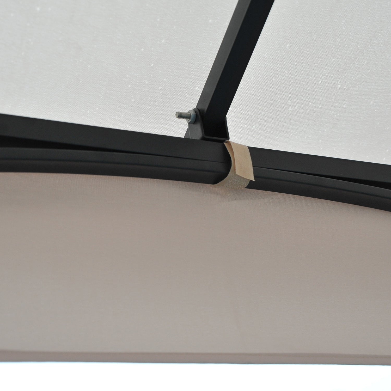 10' x 10' Patio Gazebo, Double Roof Outdoor Gazebo beige-steel
