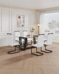 Table And Chair Set, 1 Table With 4 White Chairs. 0.4 