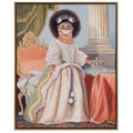 Kitty Queen Charlotte Framed Canvas Wall Art Kitty Queen Charlotte Wood