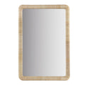 Natural Rattan Rectangle Wall Mirror Natural See Below Natural Mdf