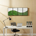 Wavemoss Metal Wall Art4Pcs Set Green Iron