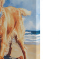 Golden Retriever Canvas Wall Art Golden Retriever Blue Multi Mdf