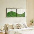 Wavemoss Metal Wall Art4Pcs Set Green Iron