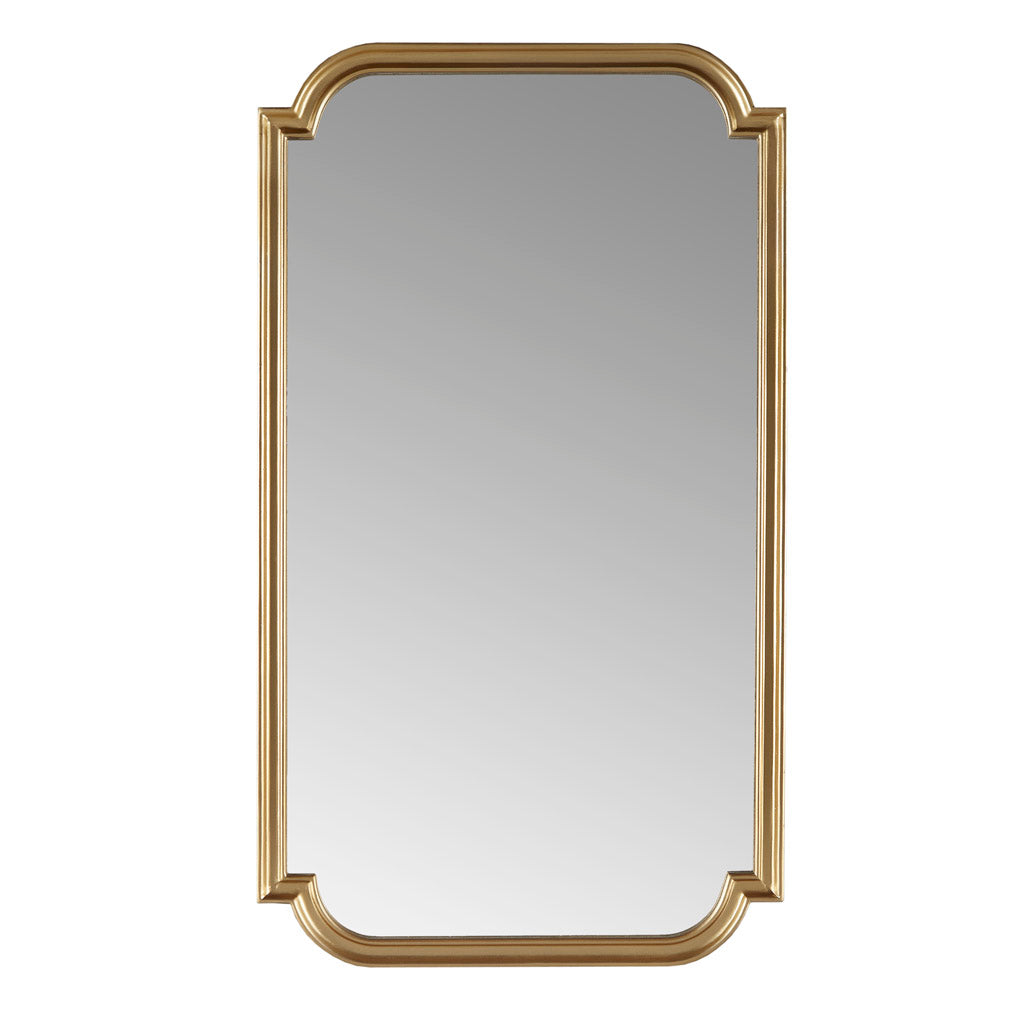 Gold Soped Wood Wall Mirror Gold Mdf