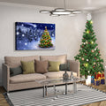 Framed Canvas Wall Art Decor Painting For Chrismas, Chrismas Tree In Forest Chrismas Gift Painting For Chrismas Gift, Decoration For Chrismas Eve Office Living Room, Bedroom Decor Ready To Han Rectangle Framed Multicolor Christmas Oversized 41In Canvas